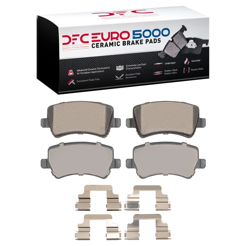 DFC 07-18 Volvo XC60/S60/V60/S80 Rear Euro 5000 Ceramic Brake Pads and Hardware Kit