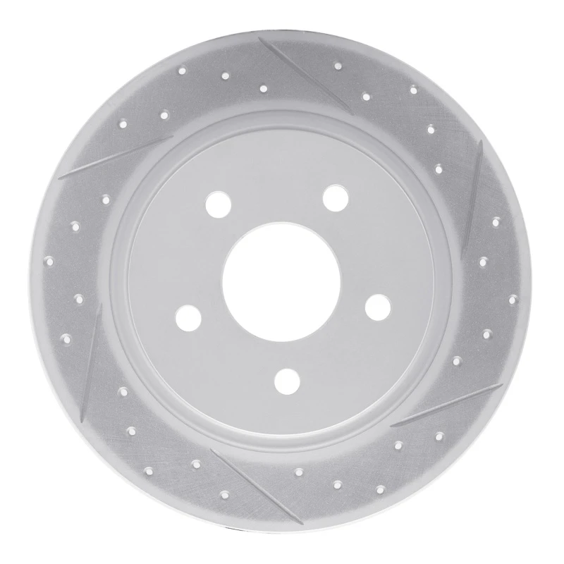 DFC 13-18 Ford Transit Connect Rear Right Drilled & Slotted Geoperformance Rotor