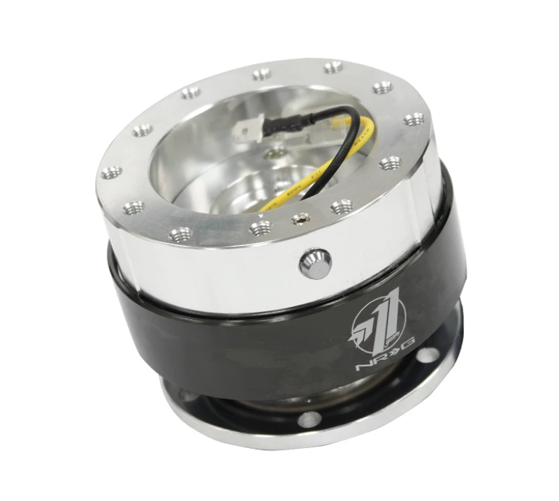 NRG Quick Release Gen 1.5 - Silberner Körper / Schwarz Chrom Ring