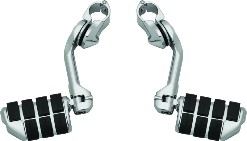 Kuryakyn Tour-Tech Cruise 6in Mount Arm With Dually ISO Pegs 1-1/4in Clamp Chrome