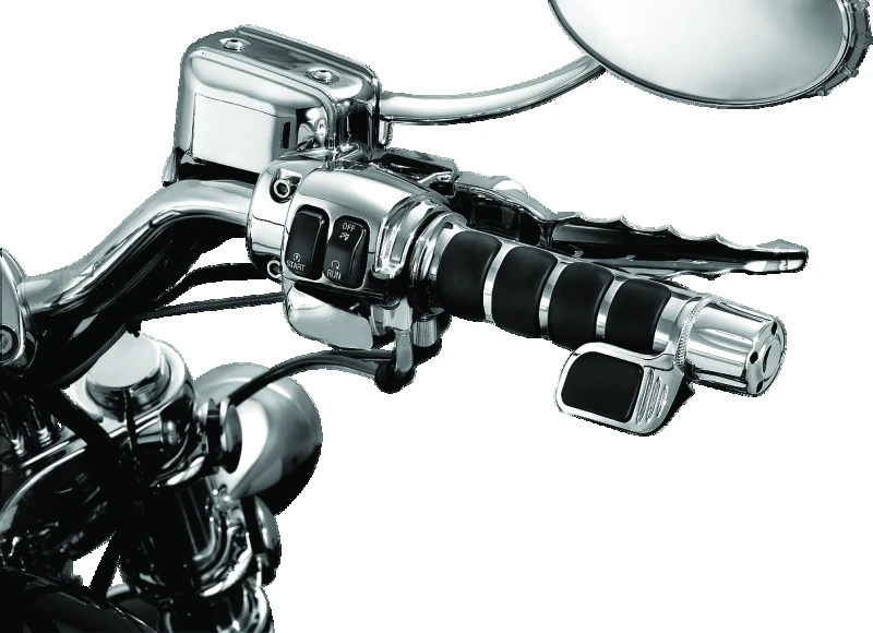 Kuryakyn ISO Grip With Throttle Boss Dual Cable Chrome