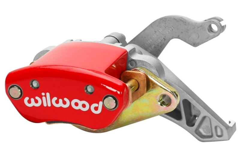 Wilwood Caliper-MC4 Mechanical-L/H - Red w/ Logo 1.19in Piston.81in Disc