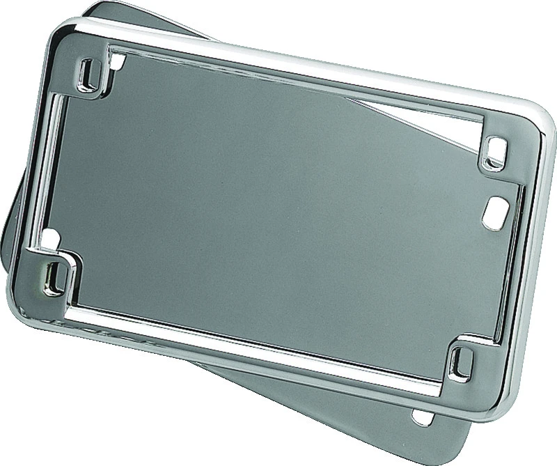 Kuryakyn License Frame & Backing Plate Set 4in X 7in Chrome