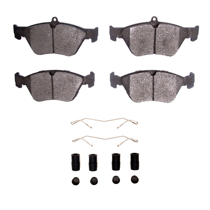 DFC 94-96 Saab 900 Front 5000 Advanced Low Metallic Brake Pads and Hardware Kit