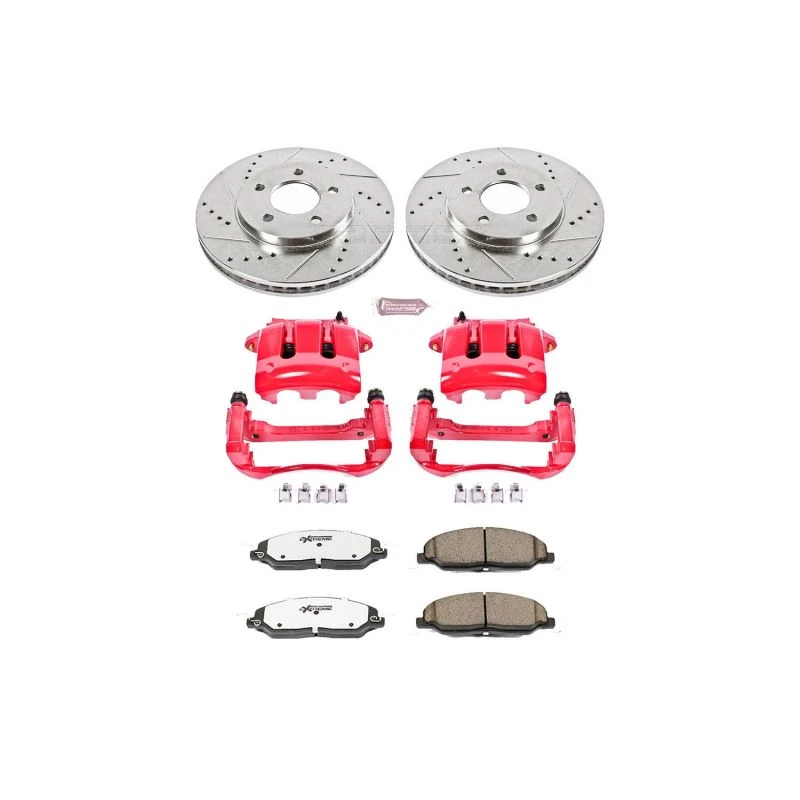 powerstop_KC1382-26-67945f860dc98 Power Stop 05-10 Ford Mustang Front Z26 Street Warrior Brake Kit w/Calipers