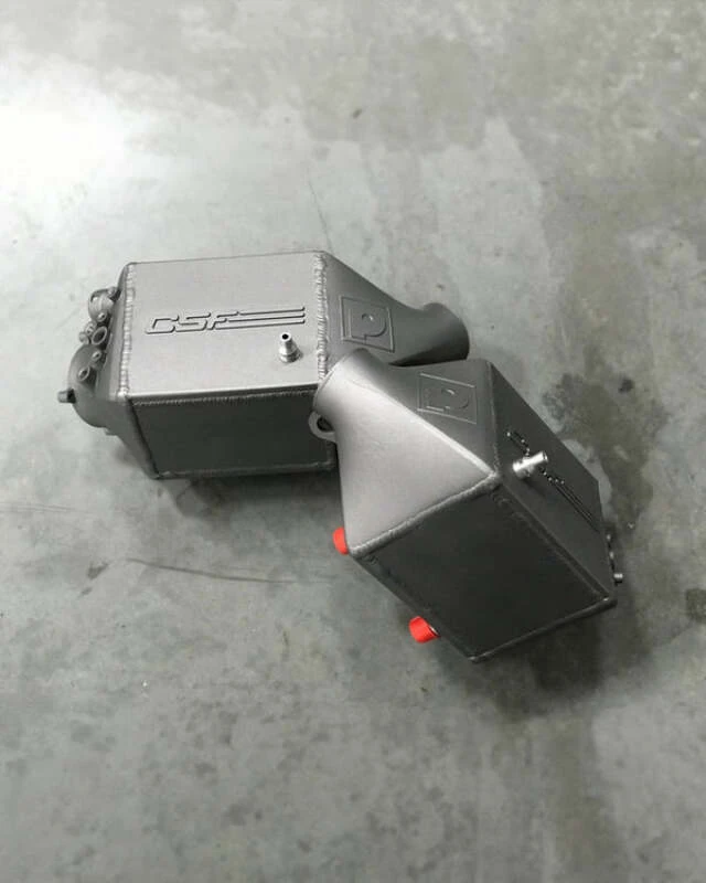 CSF 12-16 BMW M5 (F10) / 12-18 BMW M6 (F06/F12/F13) Twin Charge-Air-Cooler Set - Thermal Grey