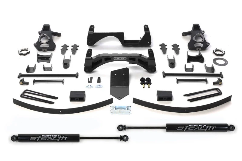Fabtech 07-13 GM K1500 P/U ohne Autoride 4WD 6-Zoll-Basis-System mit Stealth