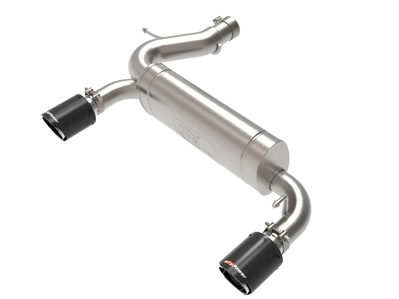 aFe Vulcan 3 Zoll 304 SS Axle-Back-Auspuff 2021 Ford Bronco L4-2.3L (t)/V6-2.7L (tt) mit Carbon-Spitzen