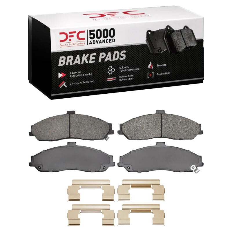 DFC 04-09 Cadillac XLR Front 5000 Advanced Semi Metallic Brake Pads and Hardware Kit