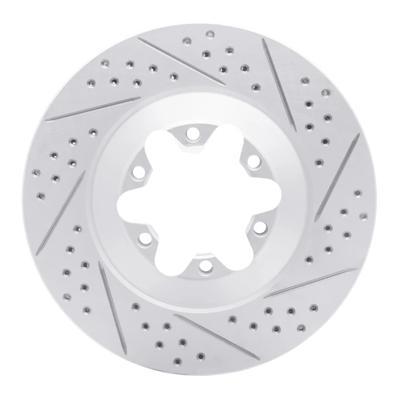 DFC 09-12 Chevrolet Colorado Front Right Drilled & Slotted Geoperformance Rotor