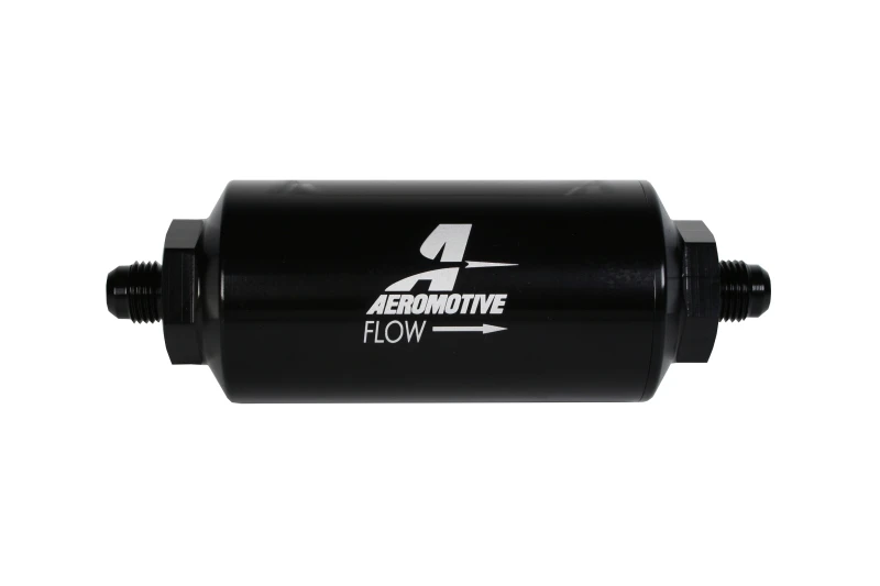 Aeromotive In-Line Filter - AN-06 238 Stainless Mesh Element - Anodized Black