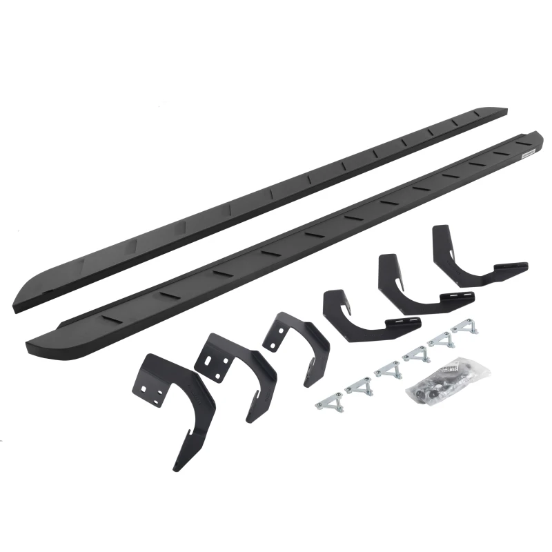 Go Rhino 15-22 Ram 1500 CC 4DR (Clssc Bdy) RB10 Slim Laufbretter Kit (Inkl. Halterungen) - Tex. Schwarz