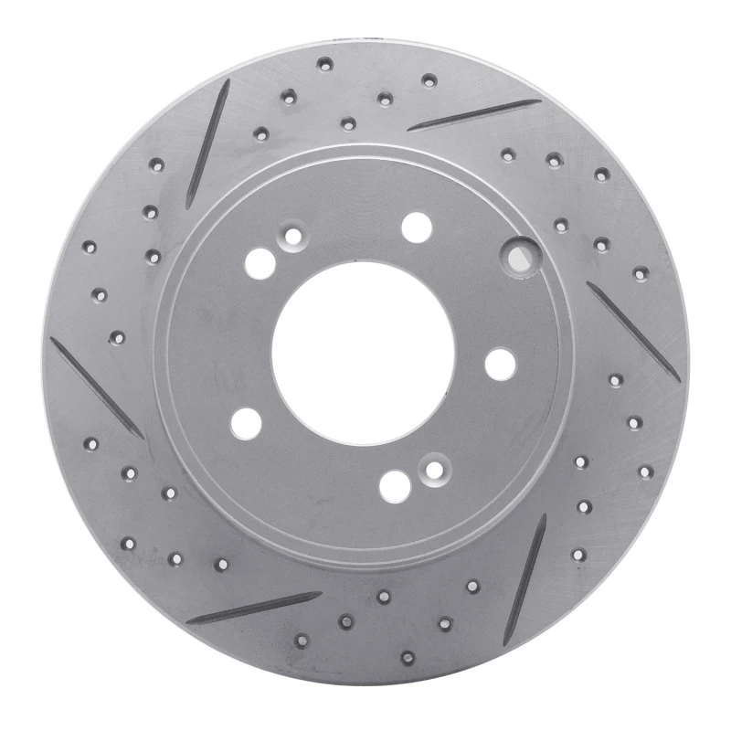 DFC 05-20 Hyundai Tucson Rear Right Drilled & Slotted Geoperformance Rotor