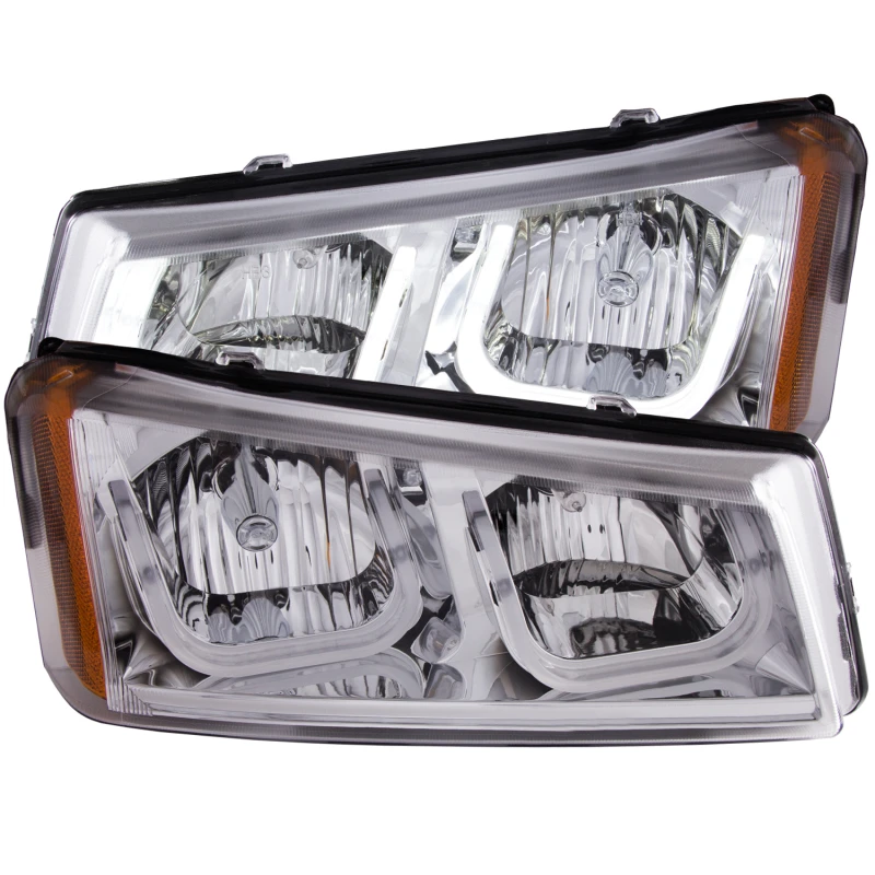 anzo_111313-6792e1841a108 ANZO 2003-2006 Chevrolet Silverado 1500 Projector Headlights w/ U-Bar Chrome