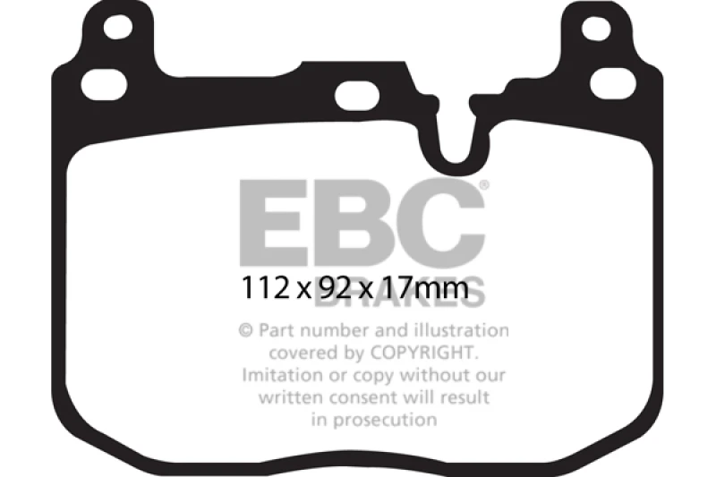 EBC Racing 16-18 BMW M2 3.0L Turbo RP-X Front Brake Pads