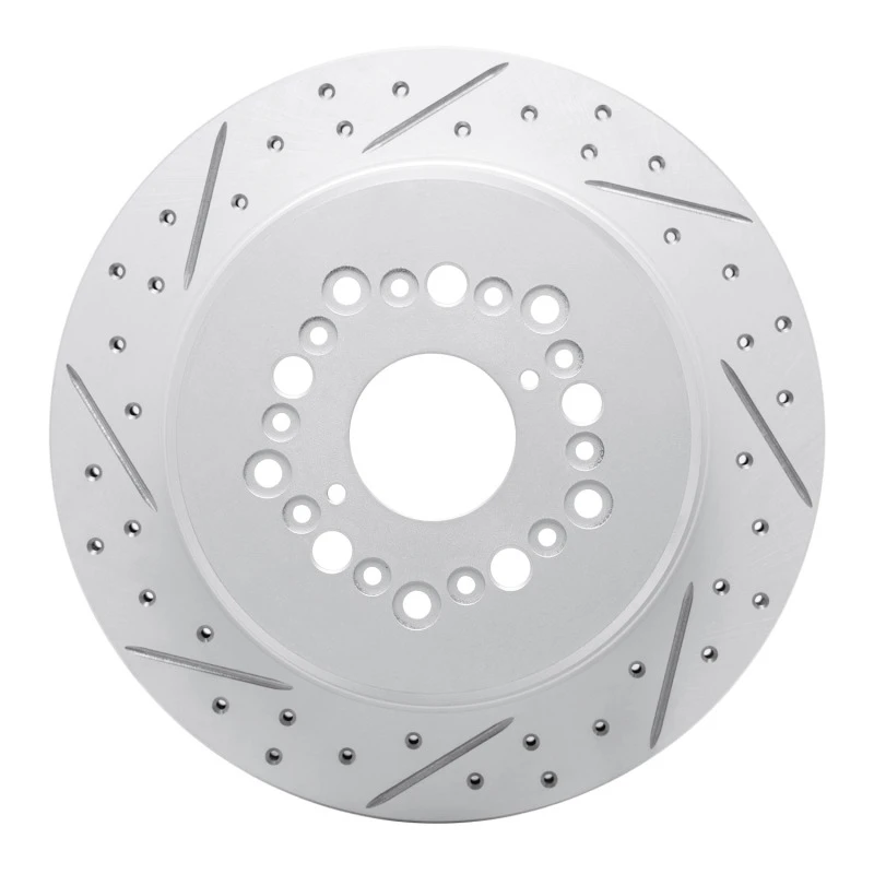 DFC 92-00 Lexus Sc400 Rear Left Drilled & Slotted Geoperformance Rotor