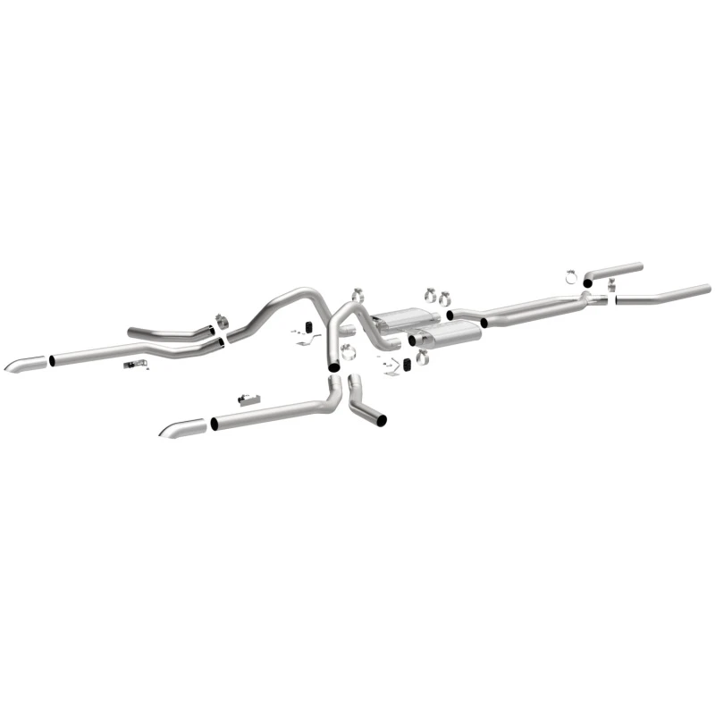 MagnaFlow 65-68 Chevy Impala Alle V8 Mehrere Ausgangsoptionen Querträger-Rückseite Perf Auspuff