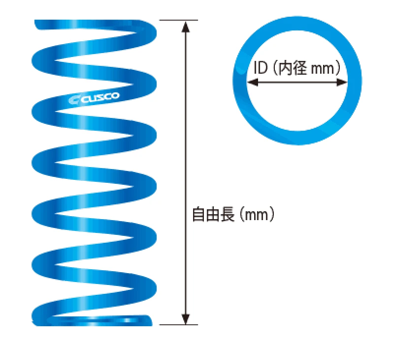 Cusco Coil Spring ID 65mm - Length 180mm - Blue