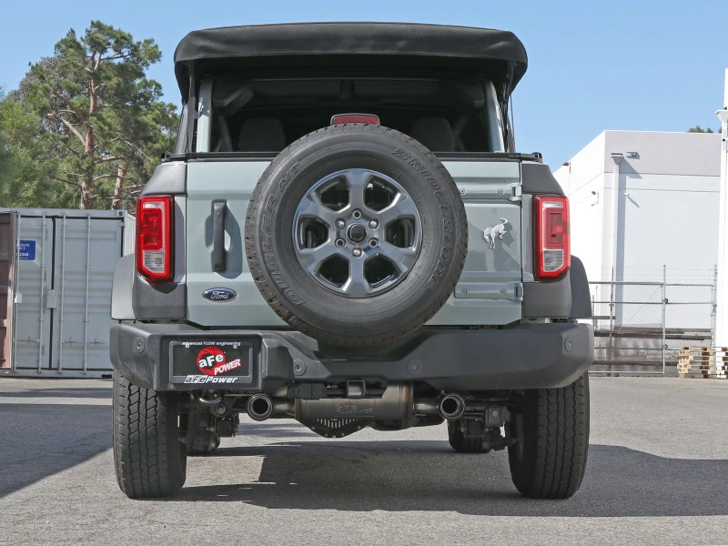 aFe 2021+ Ford Bronco L4-2.3L (t) / V6-2.7L (tt) Vulcan 3in. auf 2,5in. SS Kat-Back - Carbon