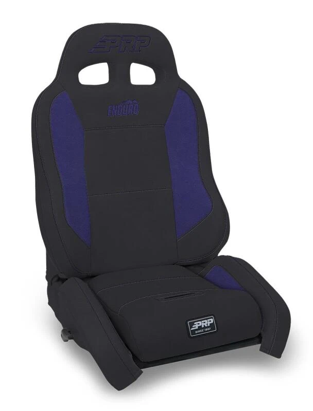 PRP EnduroCrawl Reclining Suspension Seat - Black/Purple Vinyl - Passenger