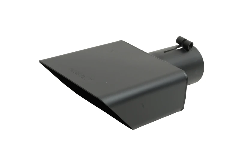 Gibson Rechteck-Sport-Endrohr - Rechts - 6x2,75 Zoll OD/2,5 Zoll Einlass/6 Zoll Länge - Schwarze Keramik