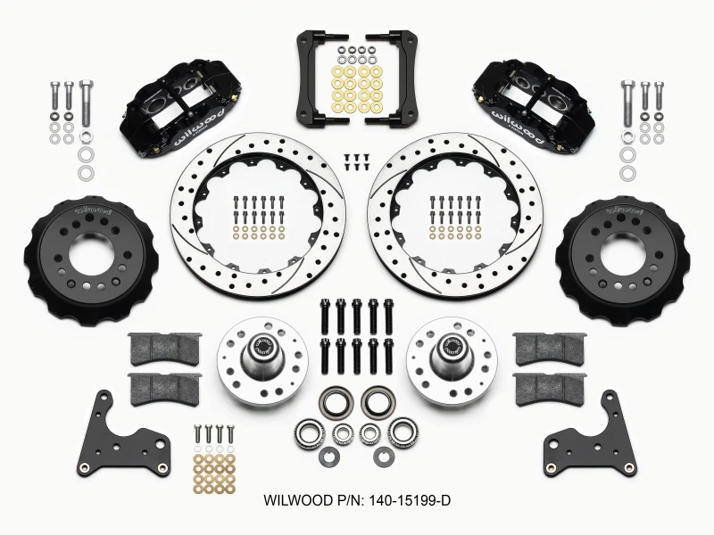 Wilwood Narrow Superlite 6R Vordere Nabe-Kit 12,88 Zoll gebohrt 65-72 CDP C-Körper -Trommel