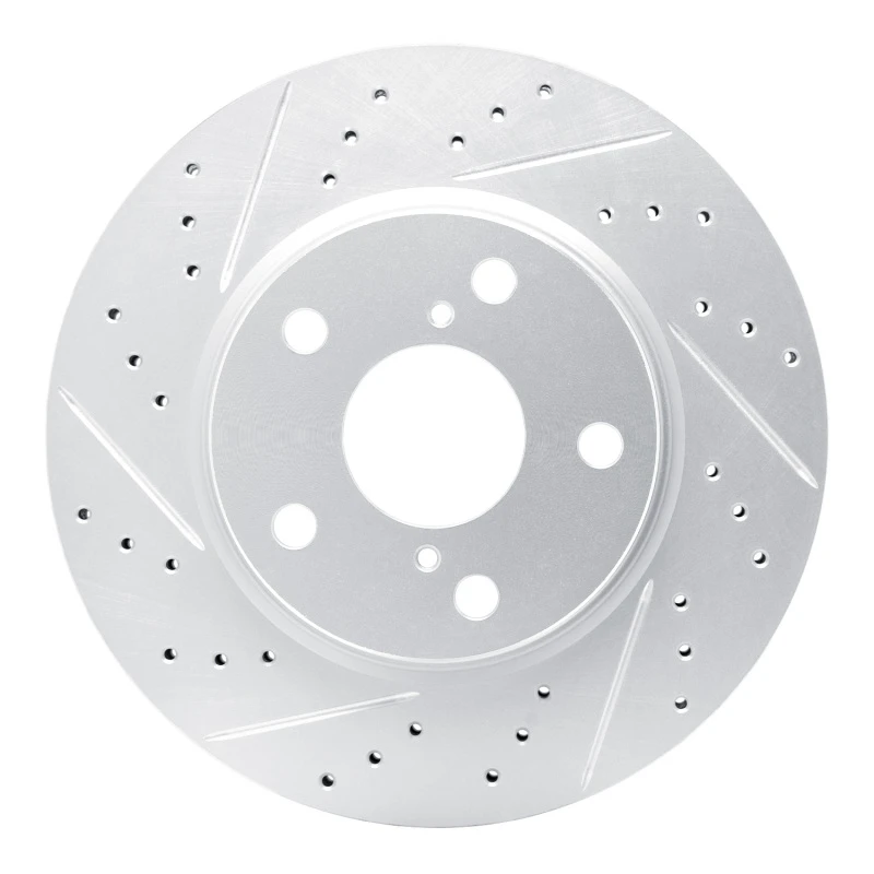 DFC 06-18 Lexus Hs250H Front Left Drilled & Slotted Geoperformance Rotor