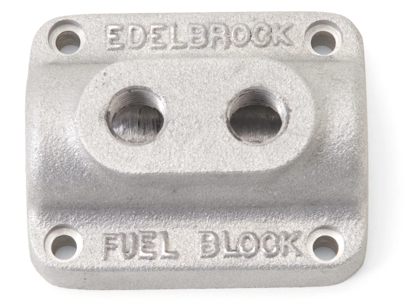 Edelbrock Kraftstoffblock Dual Vergaser As Cast