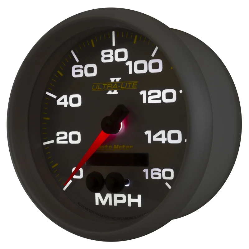 Autometer Ultra-Lite II 5in 0-140MPH In-Dash Electronic GPS Programmable Speedometer
