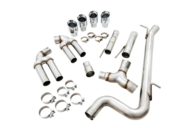 AWE Tuning Audi 8V S3 Track Edition Auspuff mit Chrom-Silber-Tips 102mm