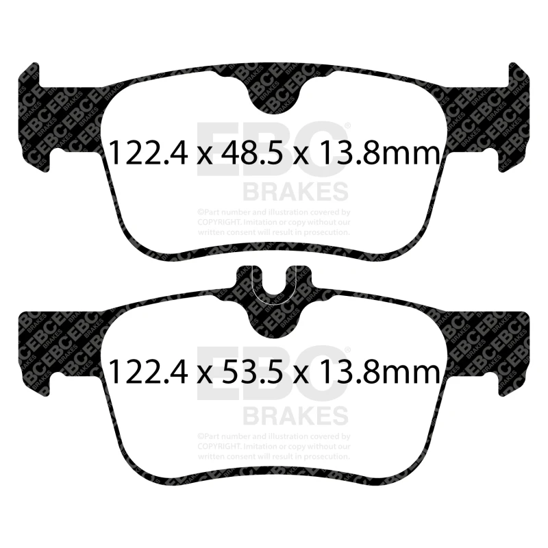 EBC 2017+ Honda Civic Turbo Type-R 2.0L Yellowstuff Rear Brake Pads