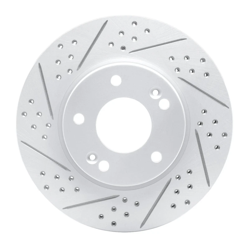 DFC 11-26 Hyundai Venue Front Left Drilled & Slotted Geoperformance Rotor