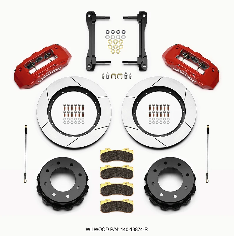 Wilwood TX6R Hinteres Bremse-Kit 15,50 Zoll Rot 2011-2015 GM LKW/SUV 2500