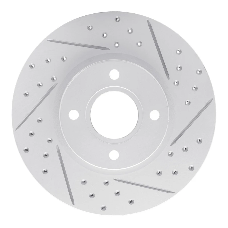 DFC 14-23 Ford Transit Courier (Mexico) Front Right Drilled & Slotted Geoperformance Rotor