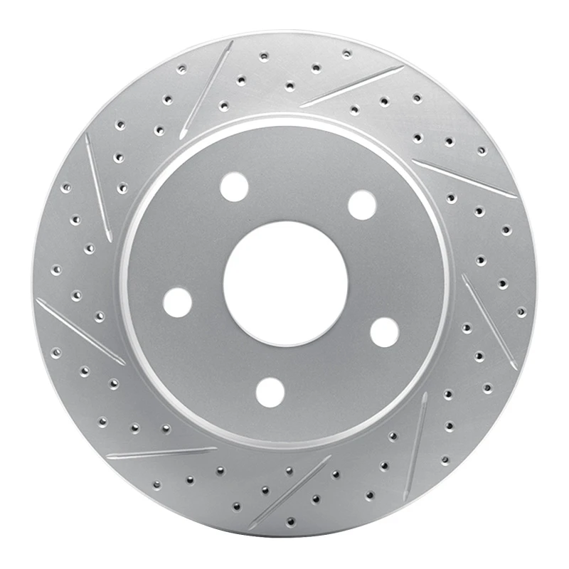 DFC 02-24 Chrysler Aspen Front Left Drilled & Slotted Geoperformance Rotor