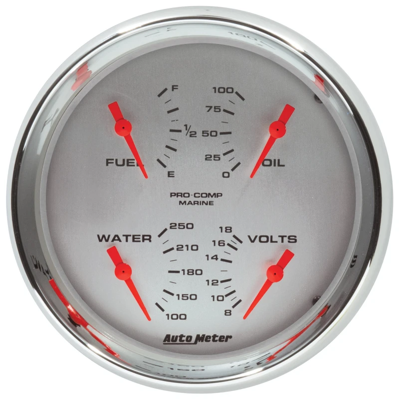 Autometer Marine Chrome - 100 PSI
