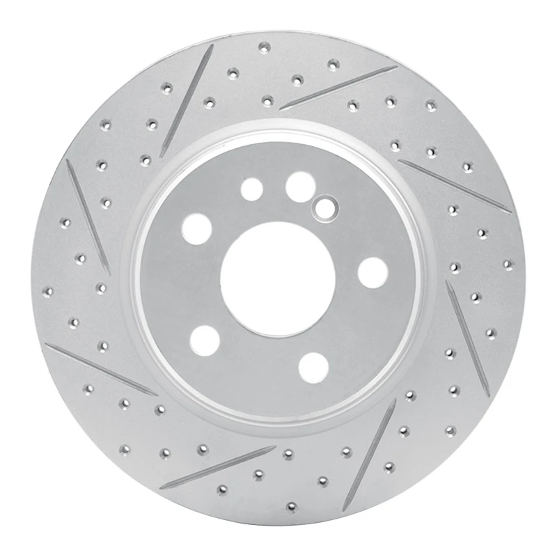 DFC 92-99 Mercedes-Benz Cl600 Rear Left Drilled & Slotted Geoperformance Rotor