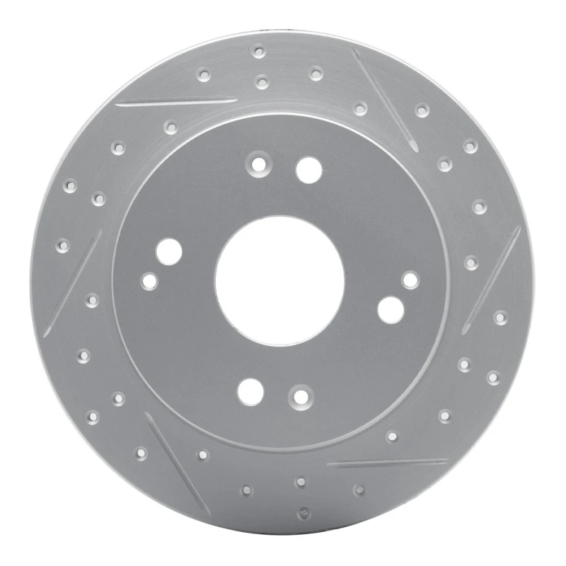 DFC 92-97 Acura Cl Rear Right Drilled & Slotted Geoperformance Rotor