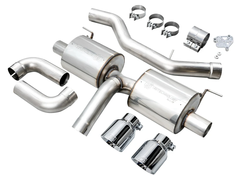 AWE 19-23 BMW 330i / 21-23 BMW 430i Basis G2X Touring Axle Back Auspuff - Chrom Silber