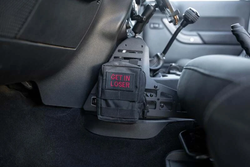 DV8 07-18 Jeep Wrangler JK Center Console Molle Panels & Device Bridge