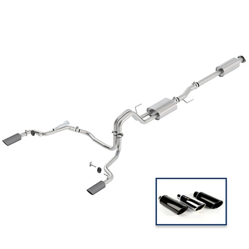 Ford Racing 15-18 F-150 5.0L Kat-Back Sport Auspuff-System - Heckausgang Carbon Fiber Tips