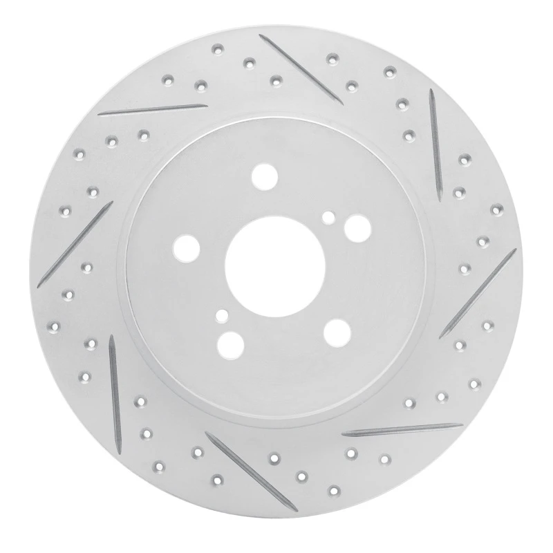 DFC 11-17 Lexus Ct200H Rear Right Drilled & Slotted Geoperformance Rotor
