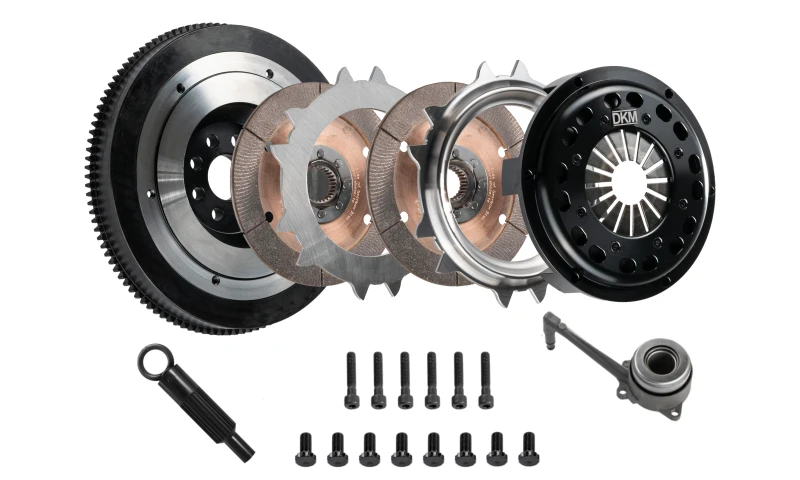 dkm-clutch_MR-034-060-67931b1dc9327 DKM Clutch VW/Audi 2.0L TSI (8 Bolt) Ceramic Twin Disc MR Clutch w/Flywheel (650 ft/lbs Torque)