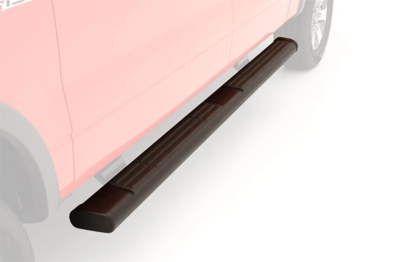 Lund 07-17 Chevy Silverado 1500 Ext. Cab 6 Zoll Oval Gerade Schwarz Nerf Bars - Schwarz