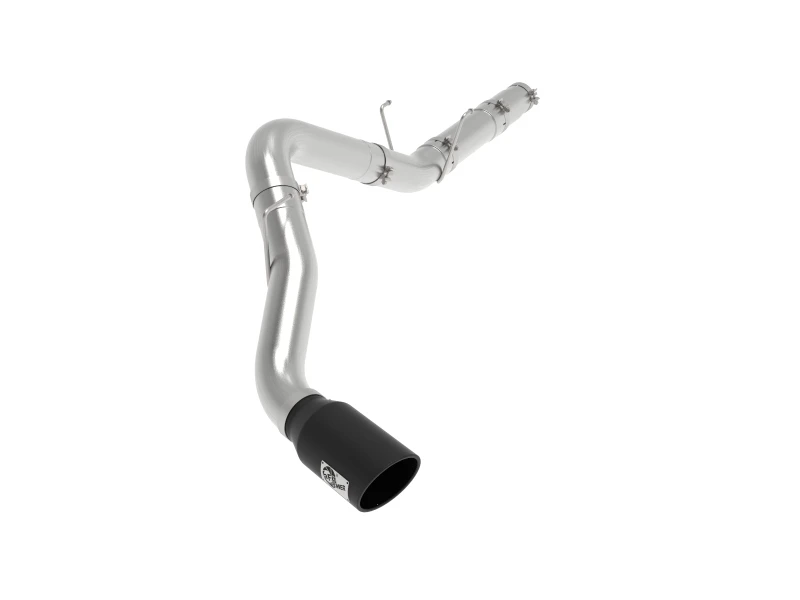 aFe ATLAS 5 Zoll DPF-Back Alu-Stahl Auspuffanlage mit schwarzer Spitze 19-20 Ram Diesel Trucks L6-6.7L (td)