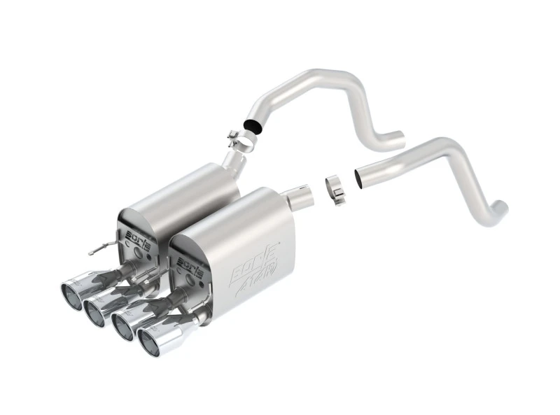 Borla 05-08 Chevrolet Corvette Coupe/Conv 6.0L/6.2L 8cyl Aggressiver ATAK Auspuff (nur hintere Sektion)