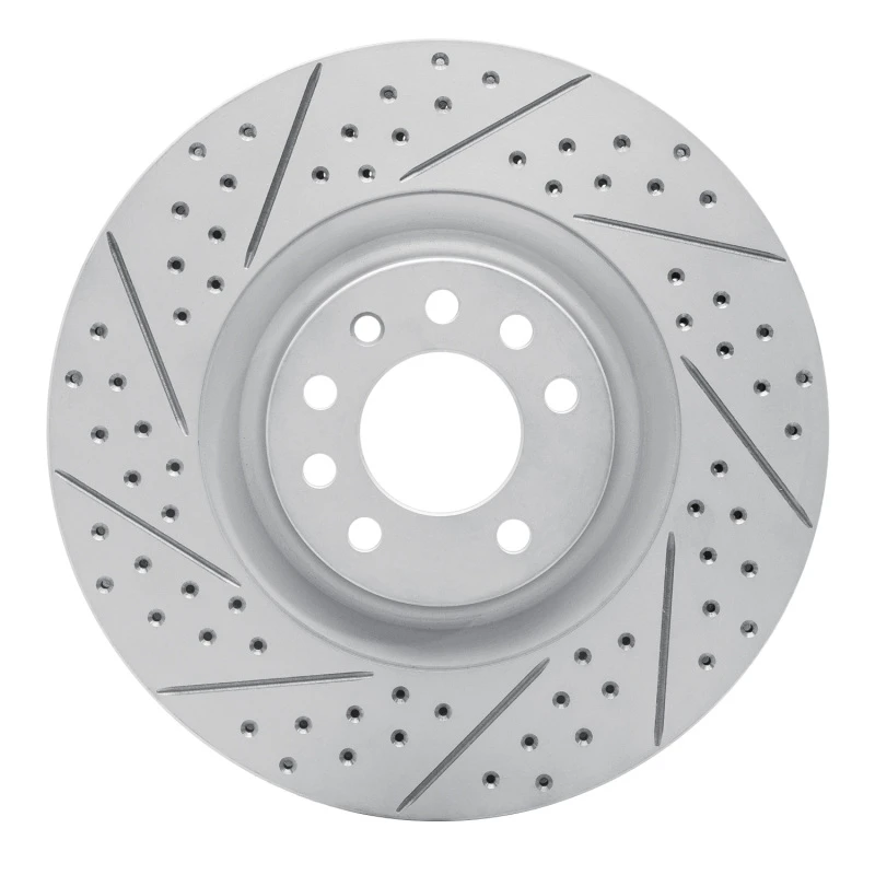 DFC 08-11 Saab 9-3 Front Left Drilled & Slotted Geoperformance Rotor
