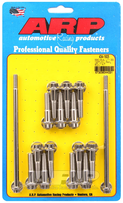 ARP Oil Pan 12pt Stainless Steel Bolt Kit for Chevy LT1 6.2L