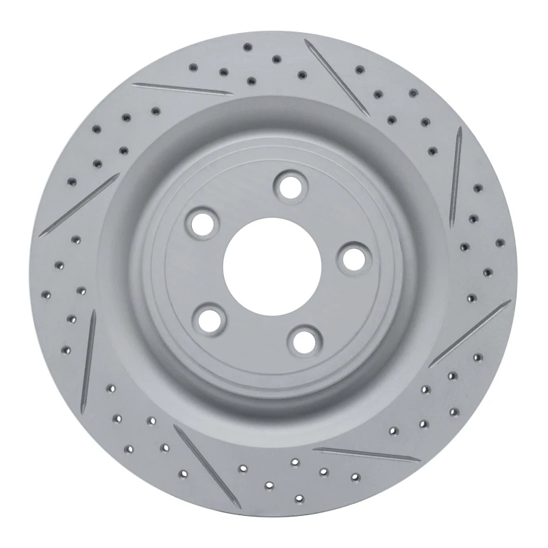 DFC 06-15 Jaguar Super V8 Rear Right Drilled & Slotted Geoperformance Rotor