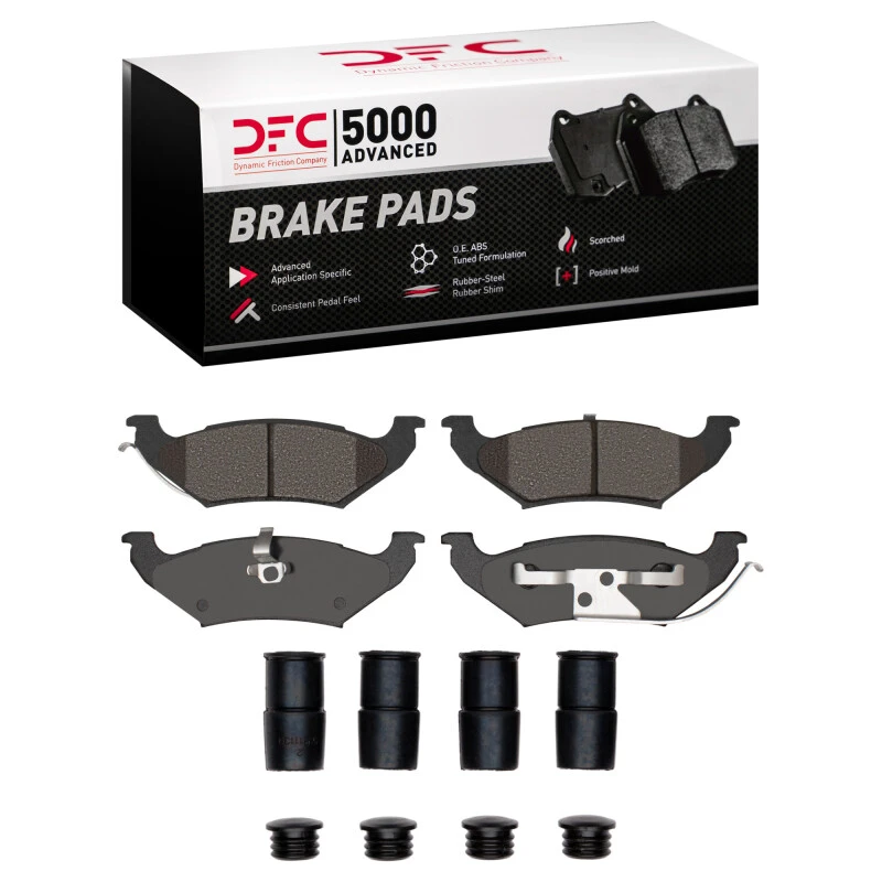DFC 97-00 Chrysler Town & Country Rear 5000 Advanced Semi Metallic Brake Pads and Hardware Kit